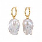The Perfect Flaw | 18K Gold Plated Baroque Pearl Earrings