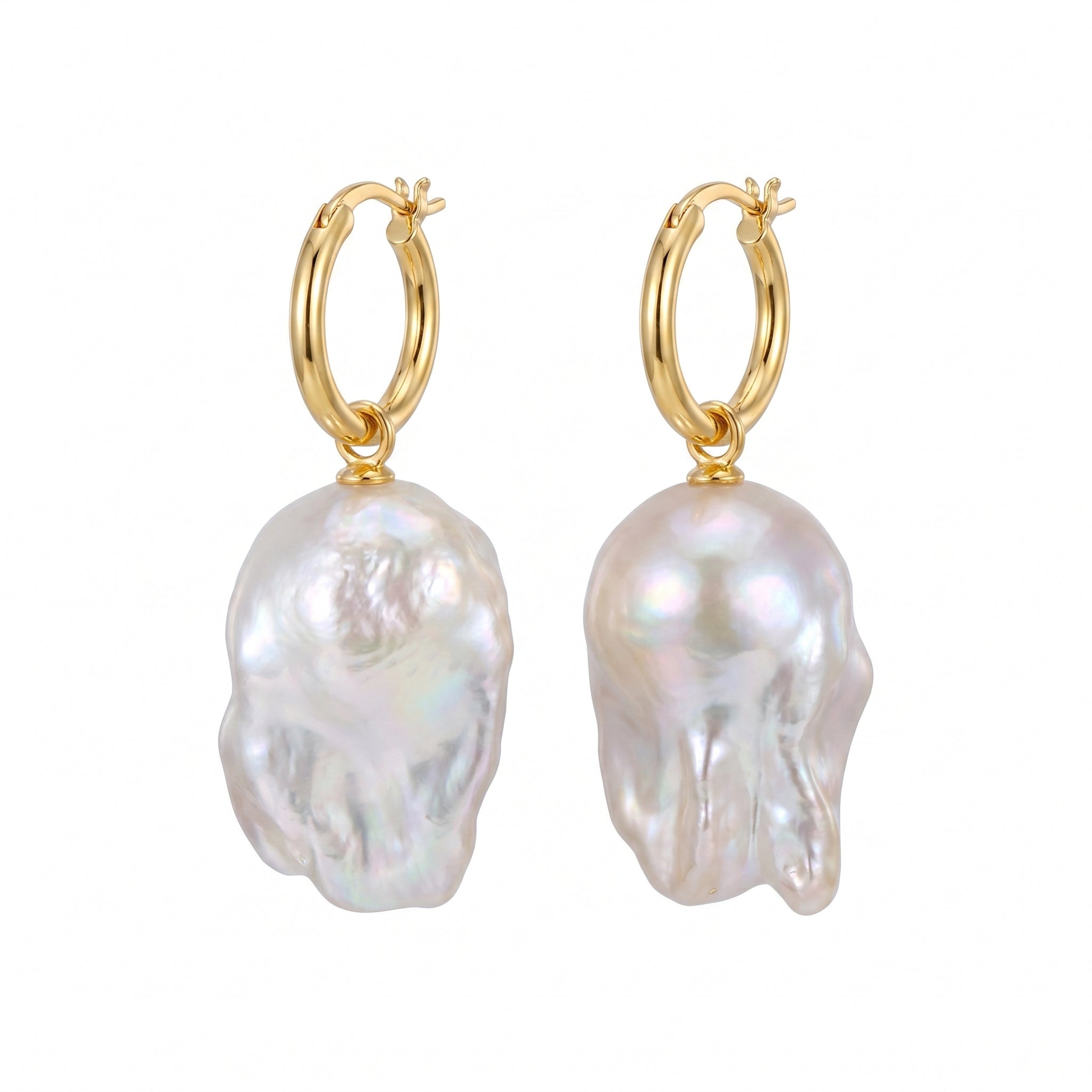 The Perfect Flaw | 18K Gold Plated Baroque Pearl Earrings