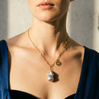Tears of the Nebula | 14K Gold Filled Baroque Pearl Necklace