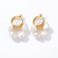 Solstice | 18K Gold Plated Baroque Pearl Earrings