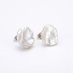 Awakening | 925 Sterling Silver Baroque Pearl Earrings