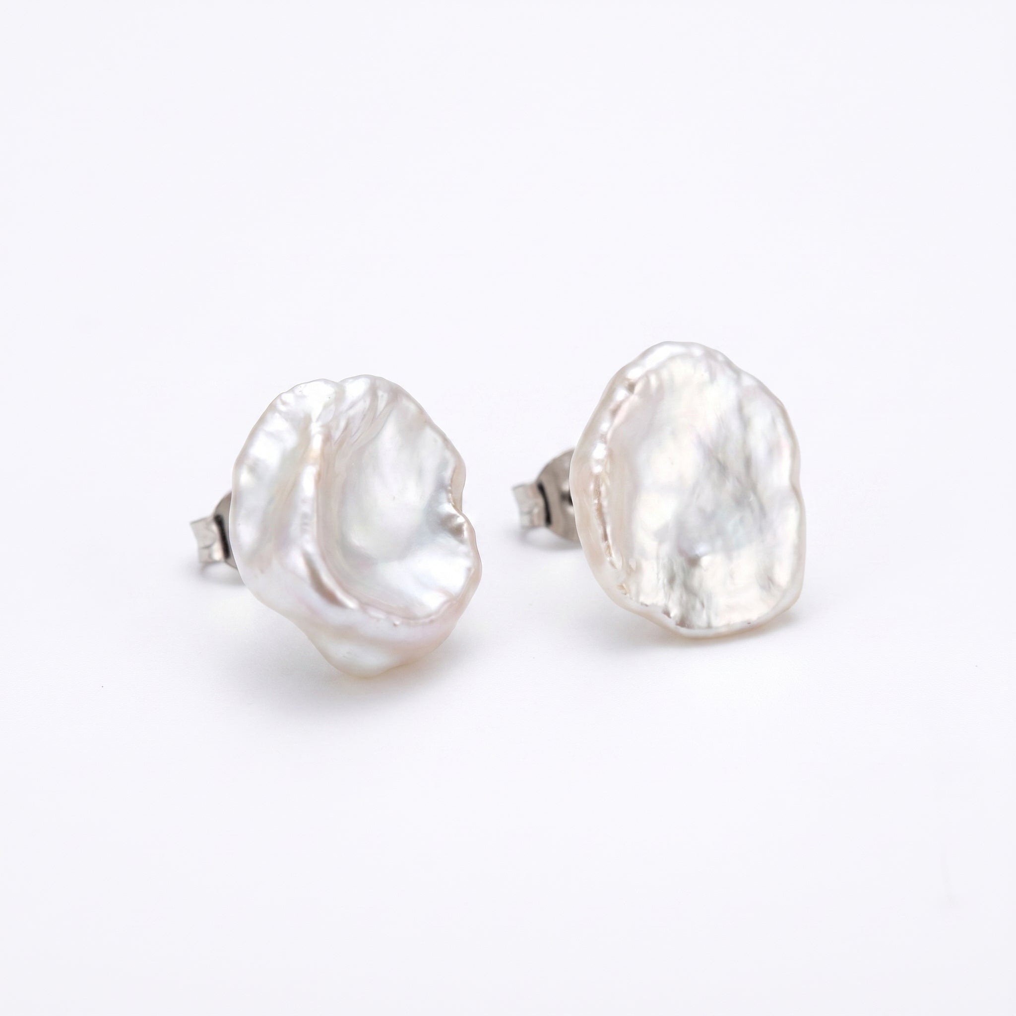 Awakening | 925 Sterling Silver Baroque Pearl Earrings