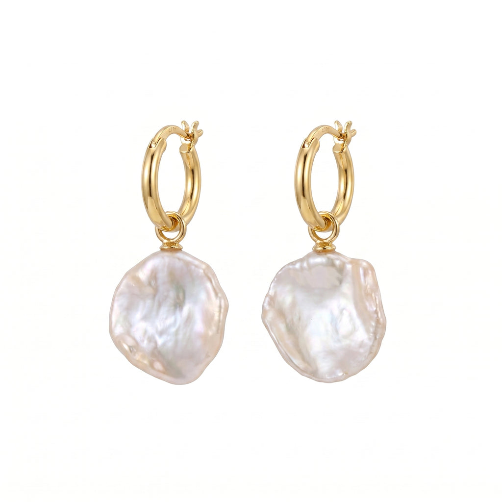 The Perfect Flaw | 18K Gold Plated Baroque Pearl Earrings