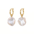 The Perfect Flaw | 18K Gold Plated Baroque Pearl Earrings