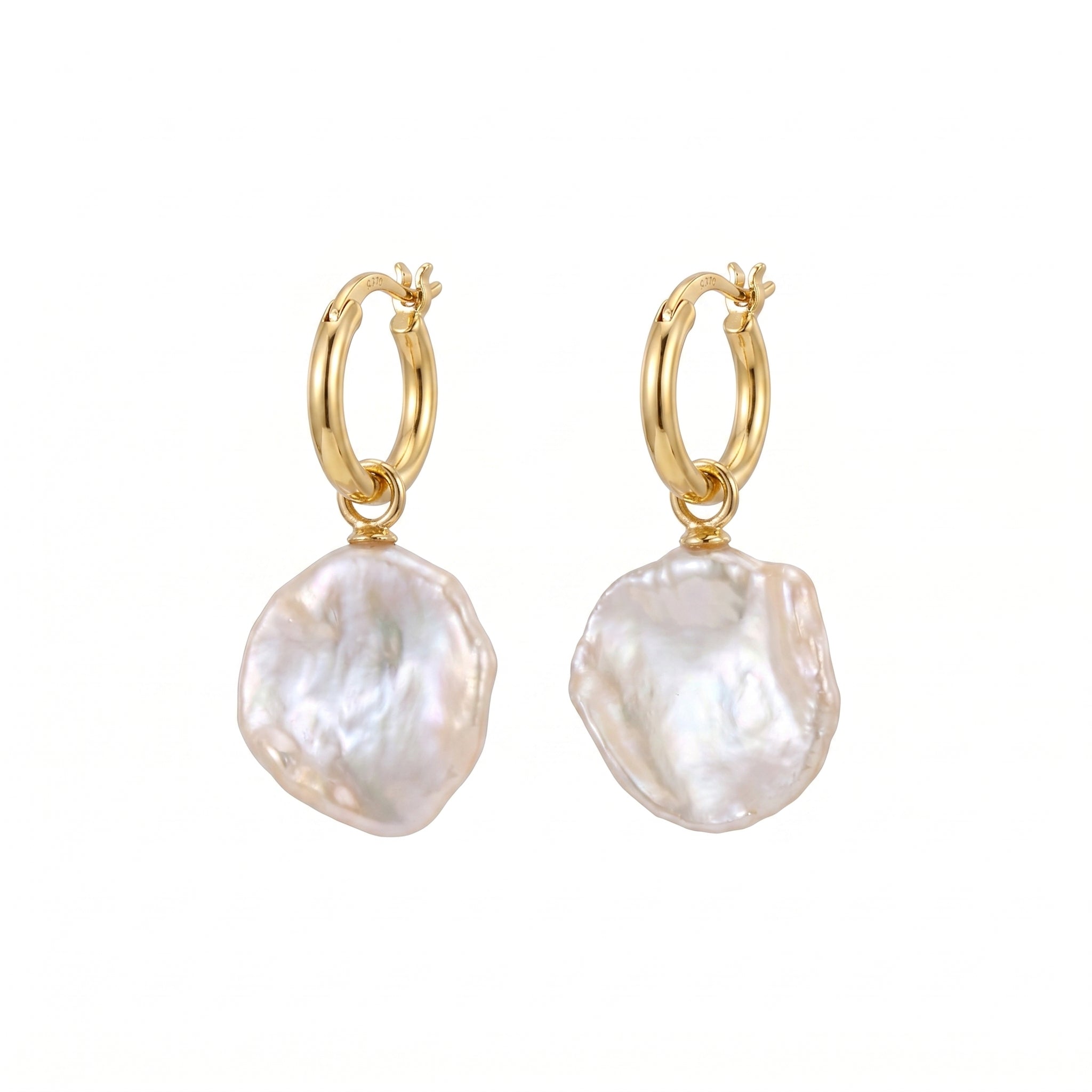 The Perfect Flaw | 18K Gold Plated Baroque Pearl Earrings