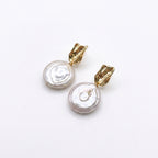 Orbit of Venus | 18K Gold Plated Baroque Pearl Earrings