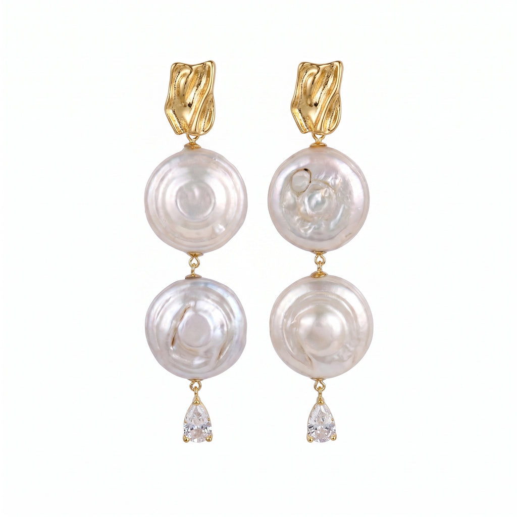 Dawn of Rome | 14K Gold Filled Baroque Pearl Earrings