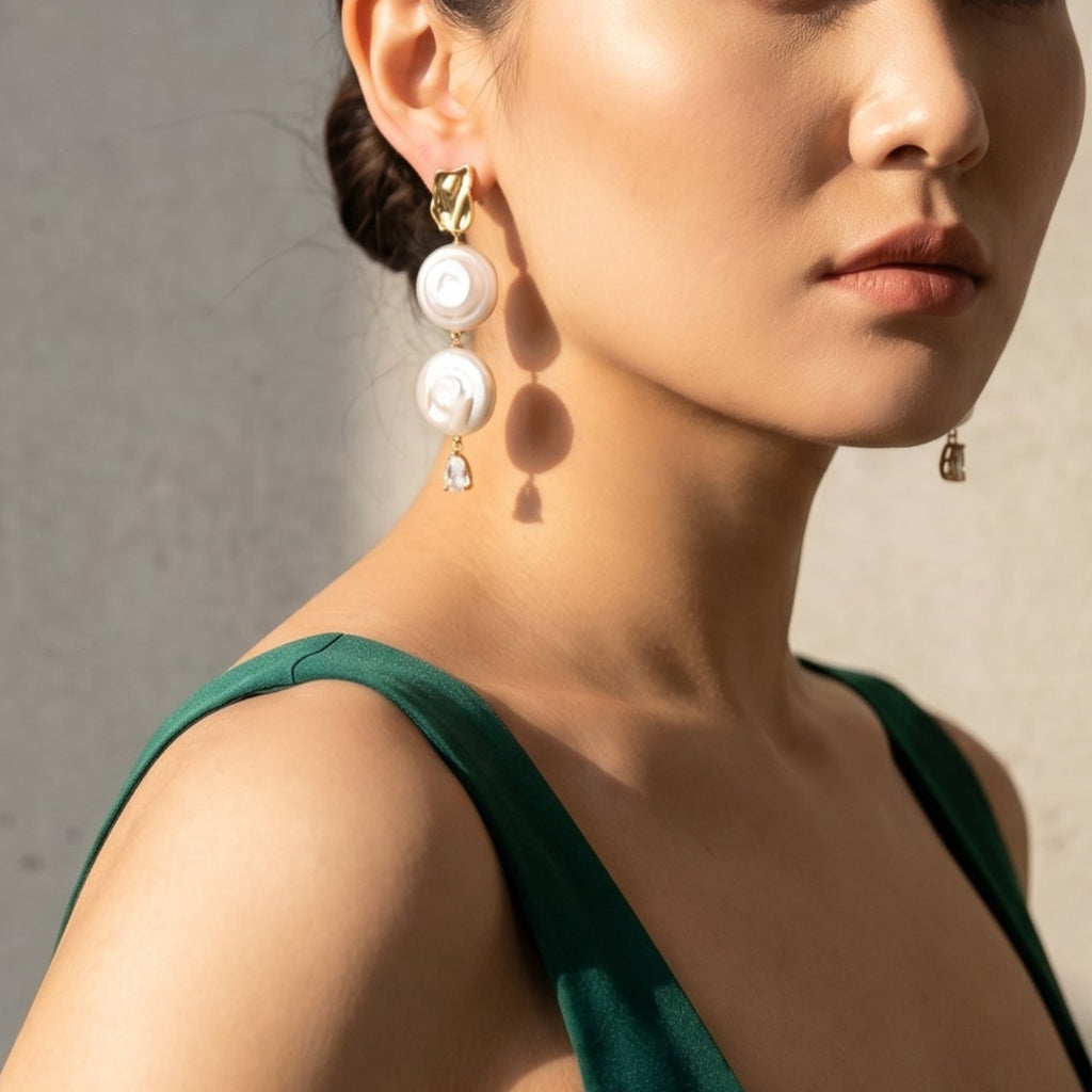 Dawn of Rome | 14K Gold Filled Baroque Pearl Earrings