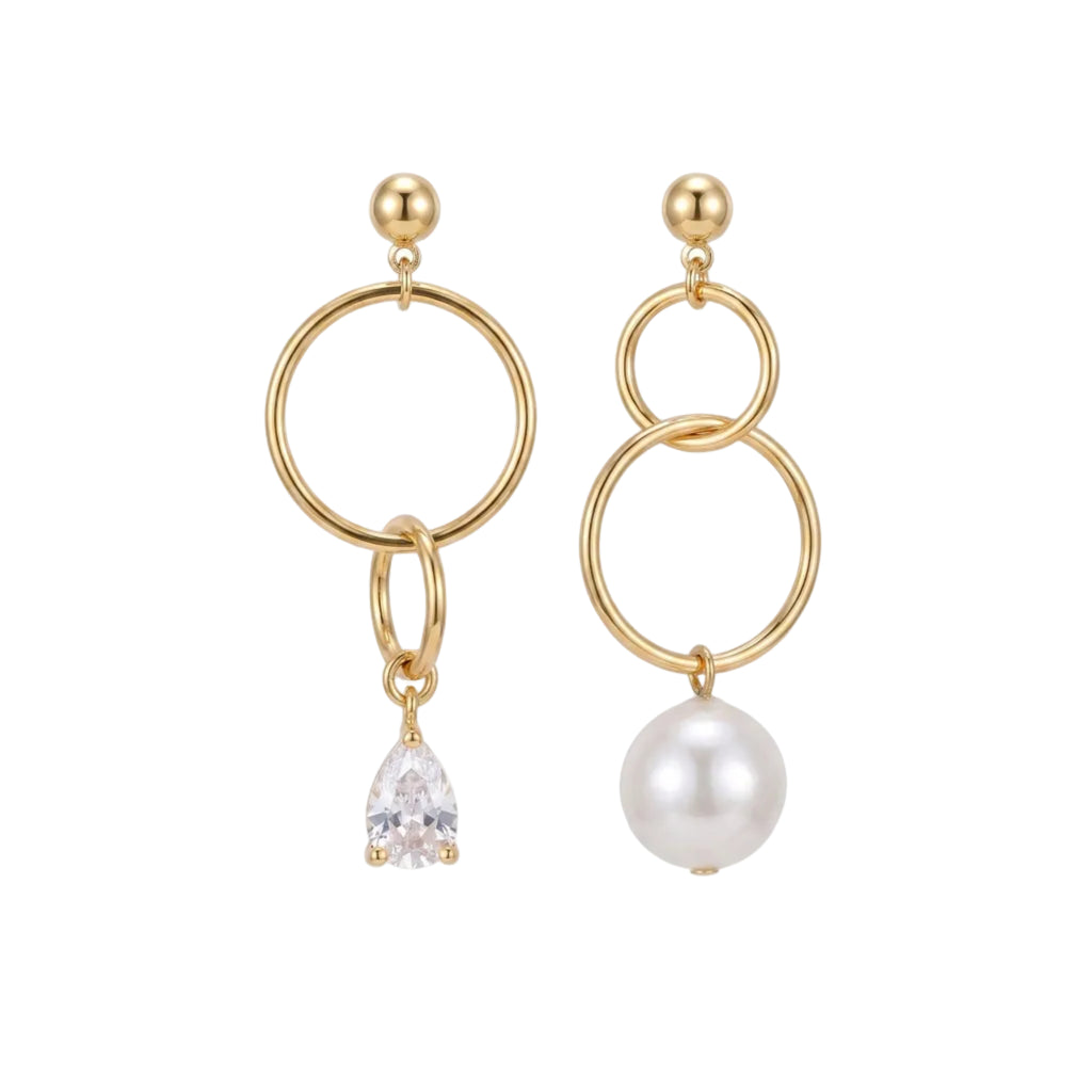 The Gilded Tear | 18K Gold Plated Baroque Pearl Earrings