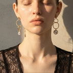 The Gilded Tear | 18K Gold Plated Baroque Pearl Earrings
