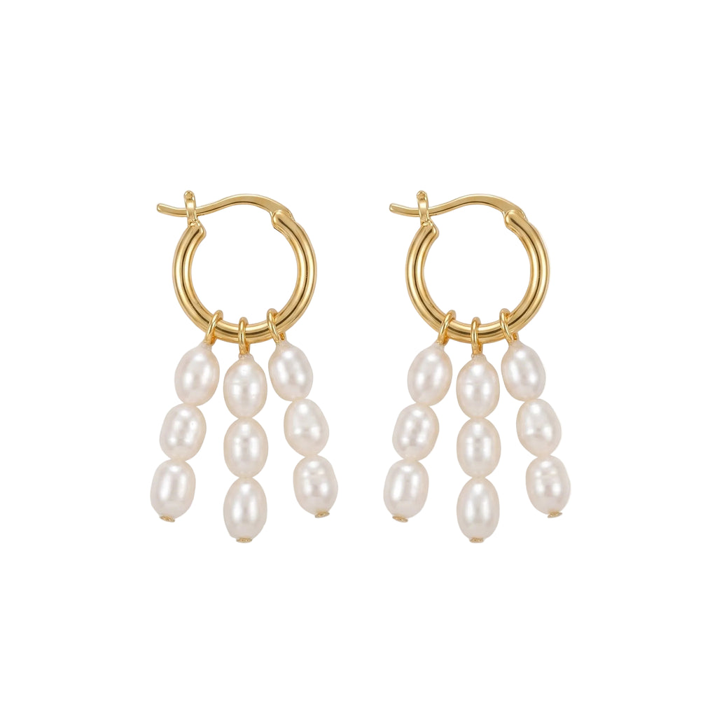 First Light | 18K Gold Plated Baroque Pearl Earrings