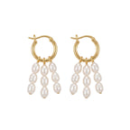 First Light | 18K Gold Plated Baroque Pearl Earrings