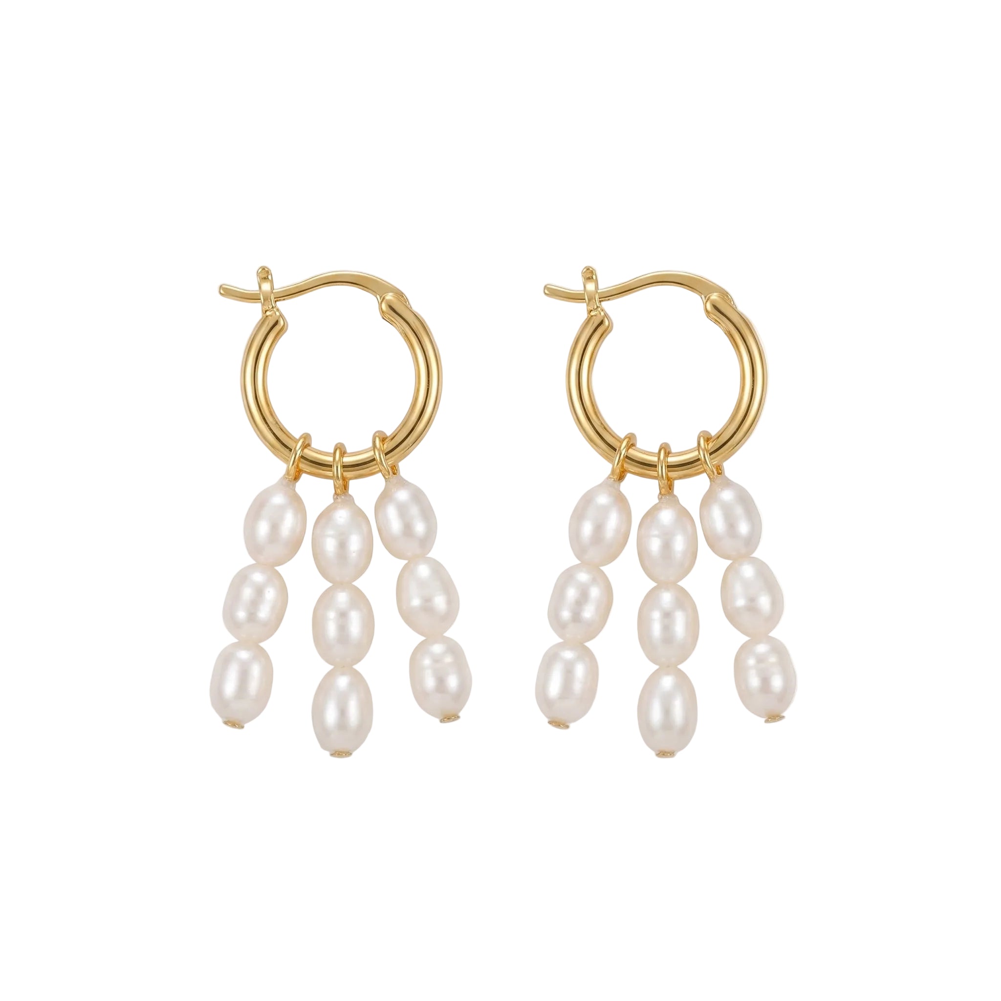 First Light | 18K Gold Plated Baroque Pearl Earrings