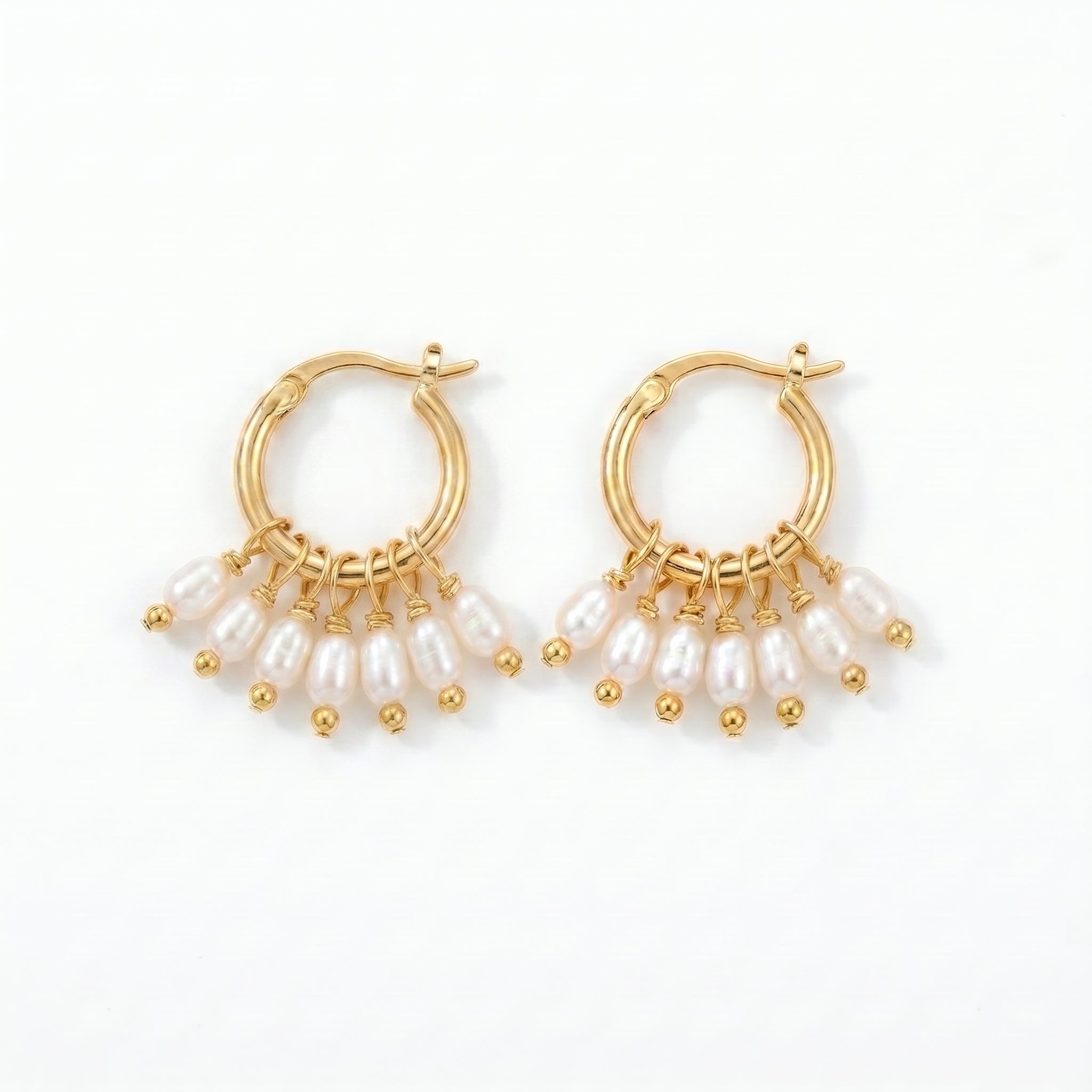 The Seven | 18k Gold Plated Baroque Pearl Earrings