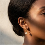 The Seven | 18k Gold Plated Baroque Pearl Earrings