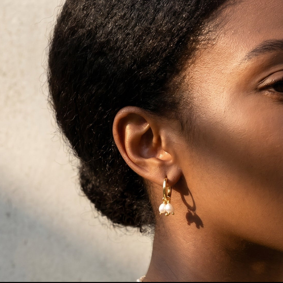 The Seven | 18k Gold Plated Baroque Pearl Earrings