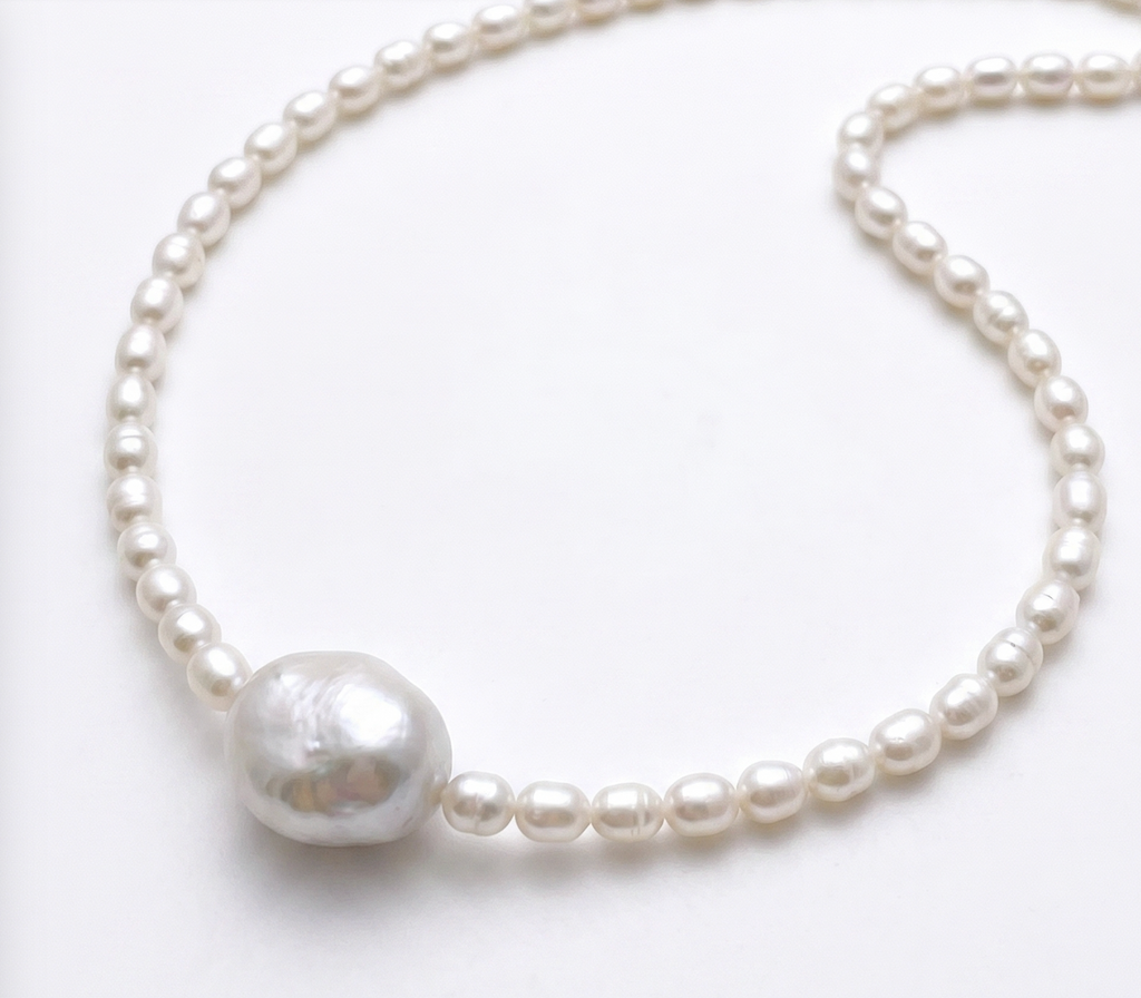 Lumire | The Queen night Baroque Pearl Necklace