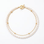 Runaway Princess | Two Layer Baroque Pearl 14K Gold Filled Necklace