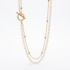 Runaway Princess | Two Layer Baroque Pearl 14K Gold Filled Necklace