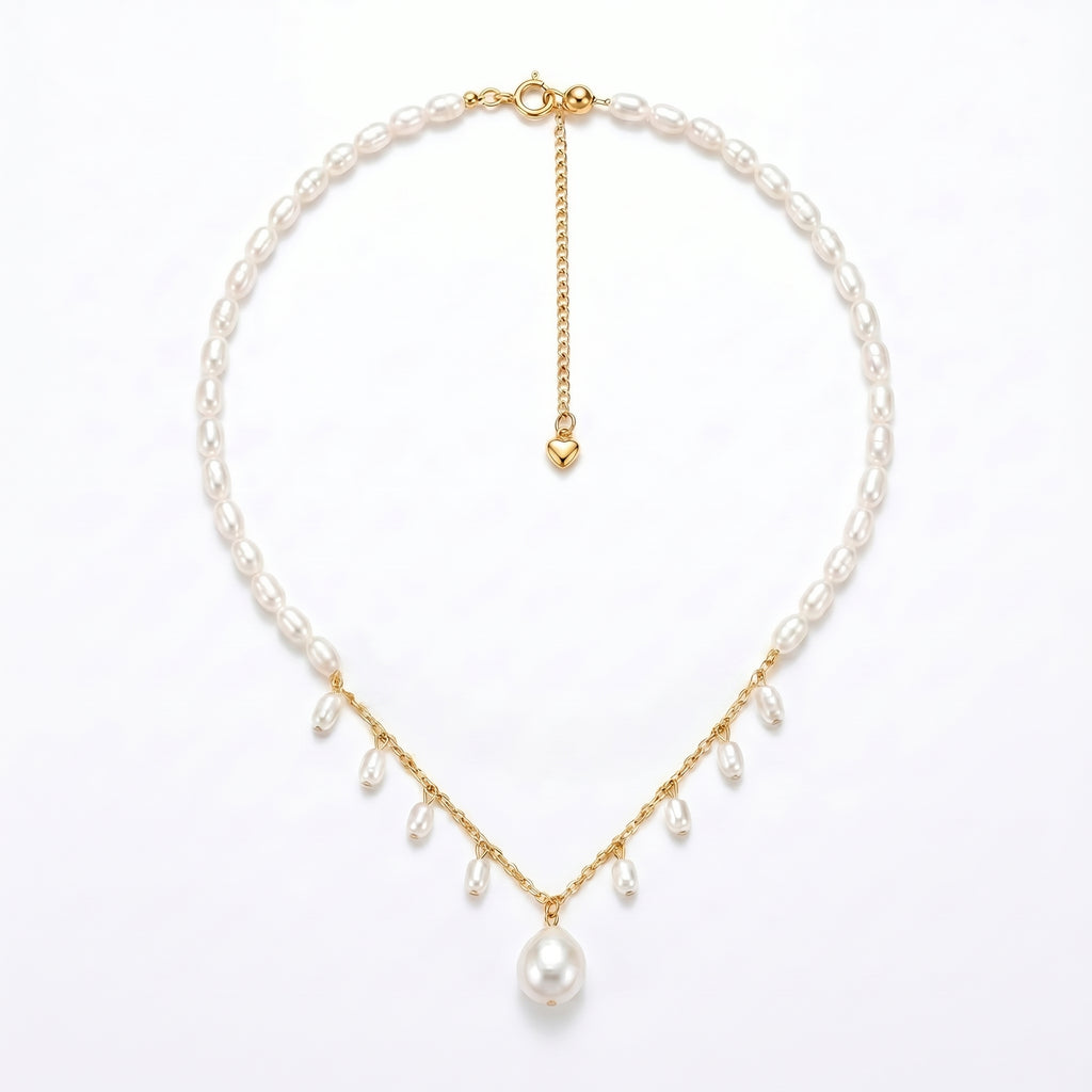 The Pearl Diver's Prize | 14K Gold Filled Baroque Pearl Necklace