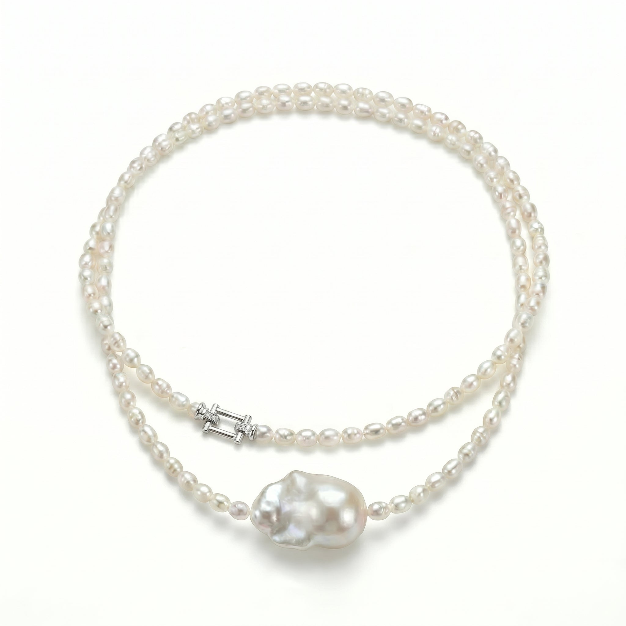 A Royal Secret | Layers wear Baroque Pearl Necklace